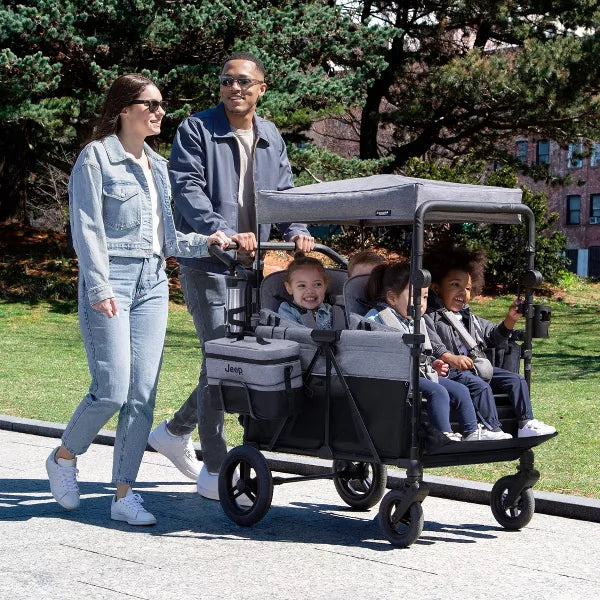 Delta Children Jeep Wrangler Deluxe Stroller Wagon with Cooler Bag image 6