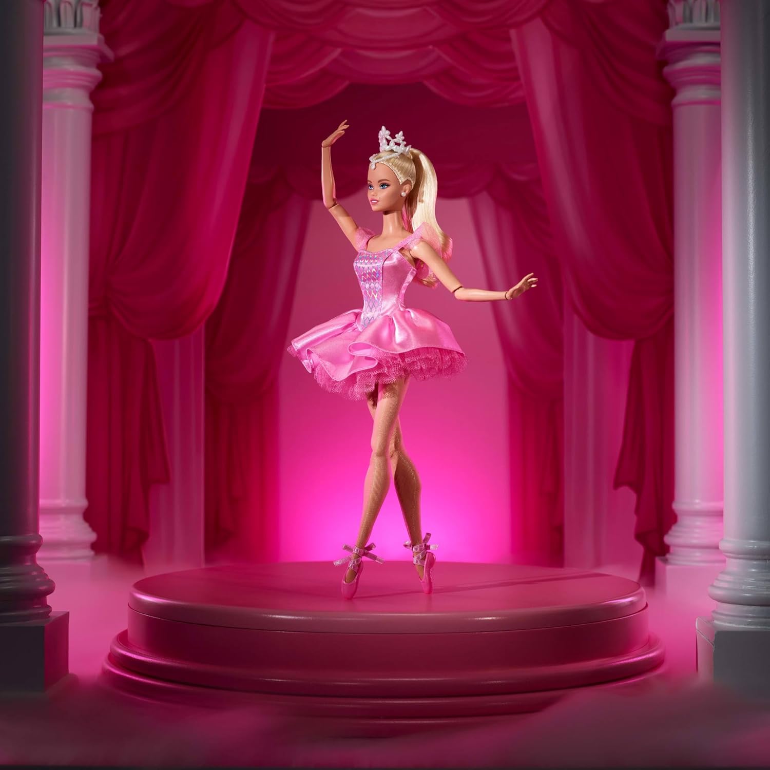 Barbie Signature Ballet Wishes 11" Collectible Fashion Doll in Satiny Pink Tutu image 2