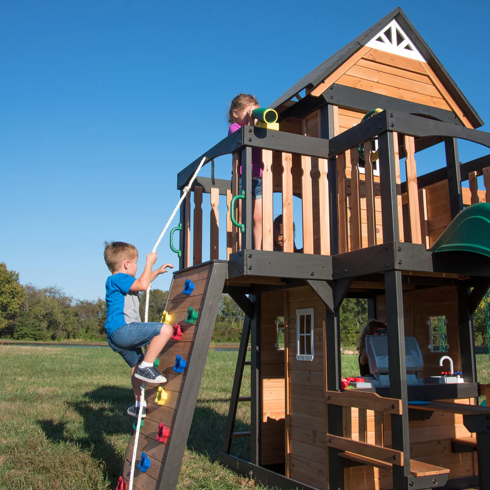 Backyard Discovery Canyon Creek All Cedar Wood Swing Set image 3