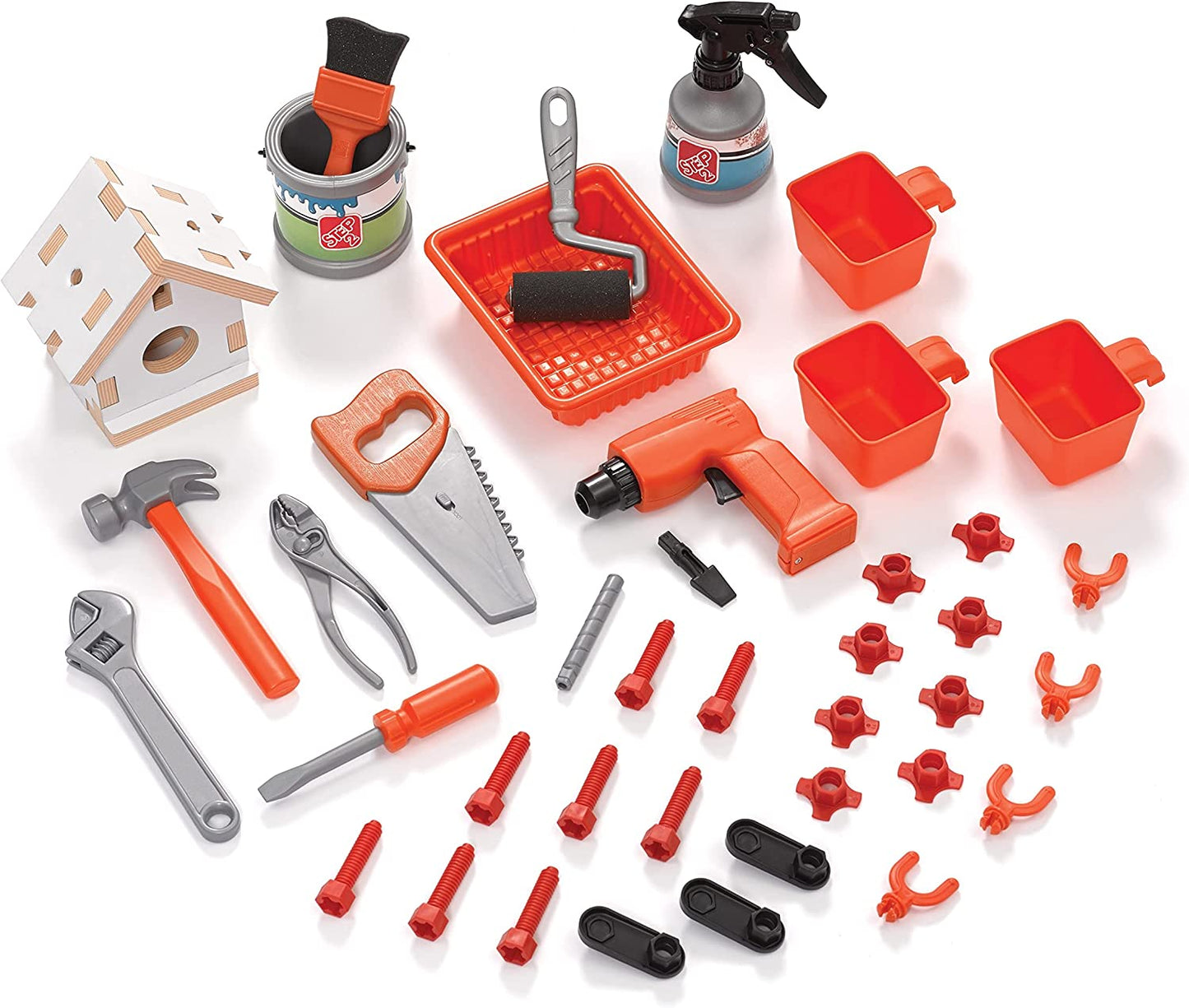 Step2 Big Builders Pro Kids Workbench – Includes 45 Toy Workbench Accessories image 4