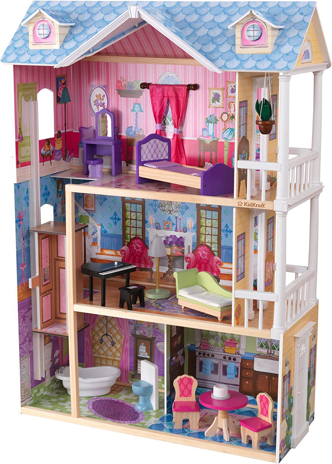 KidKraft My Dreamy Wooden Dollhouse image 0