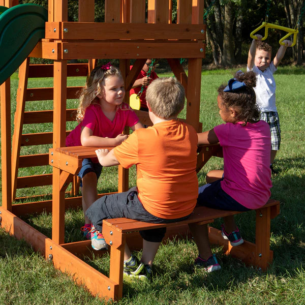 Backyard Discovery Tucson Cedar Wooden Swing Set image 5