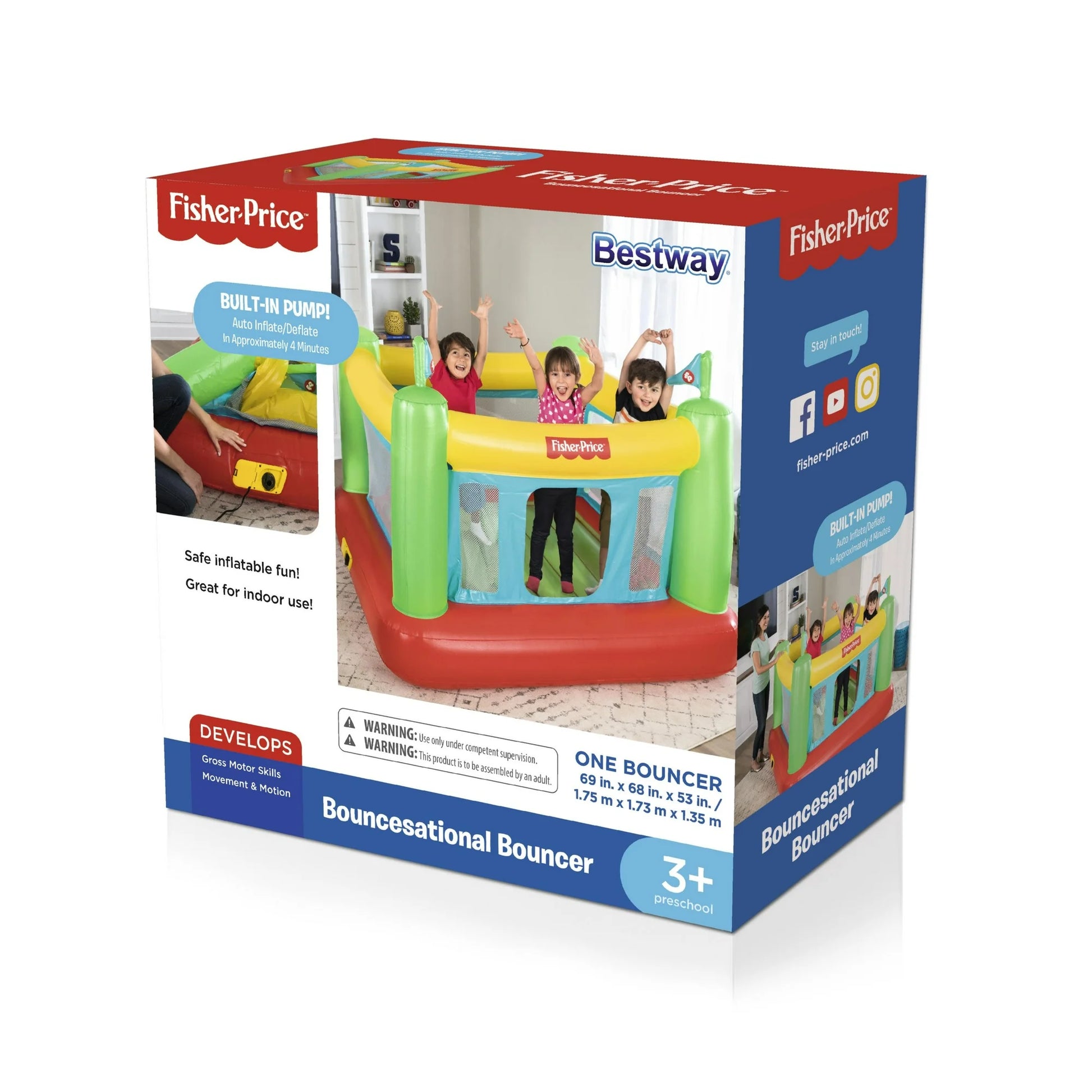 Fisher-Price Bouncesational Bouncer with Built-in Pump image 4
