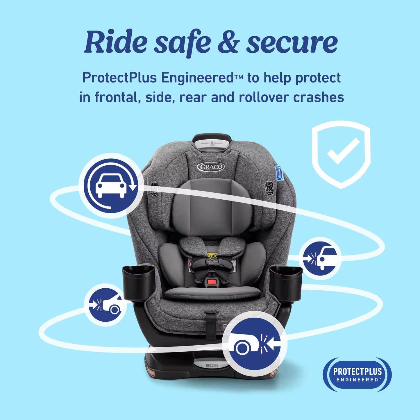 Graco Extend2Fit 3-in-1 Convertible Car Seat image 1