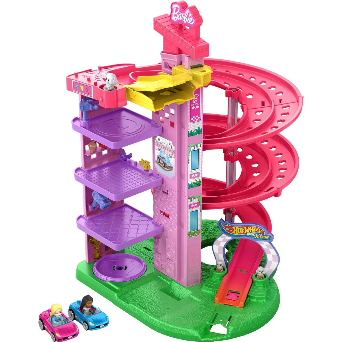 Hot Wheels RacerVerse Barbie Spiral Race Playset image 0