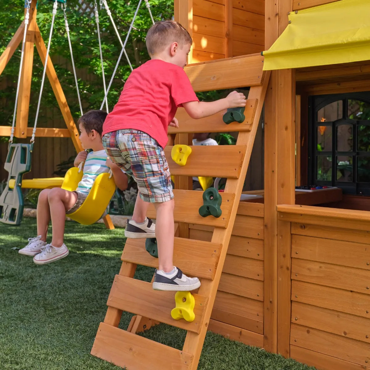 Kidkraft Bear Cave Lodge outdoor play set image 6