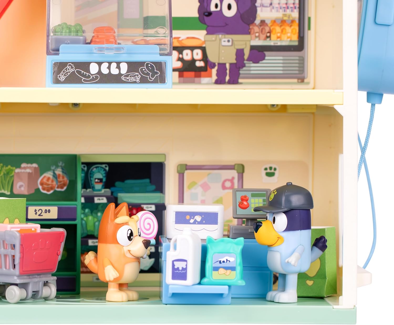 Bluey Let's Play Chef Supermarket Playset image 5