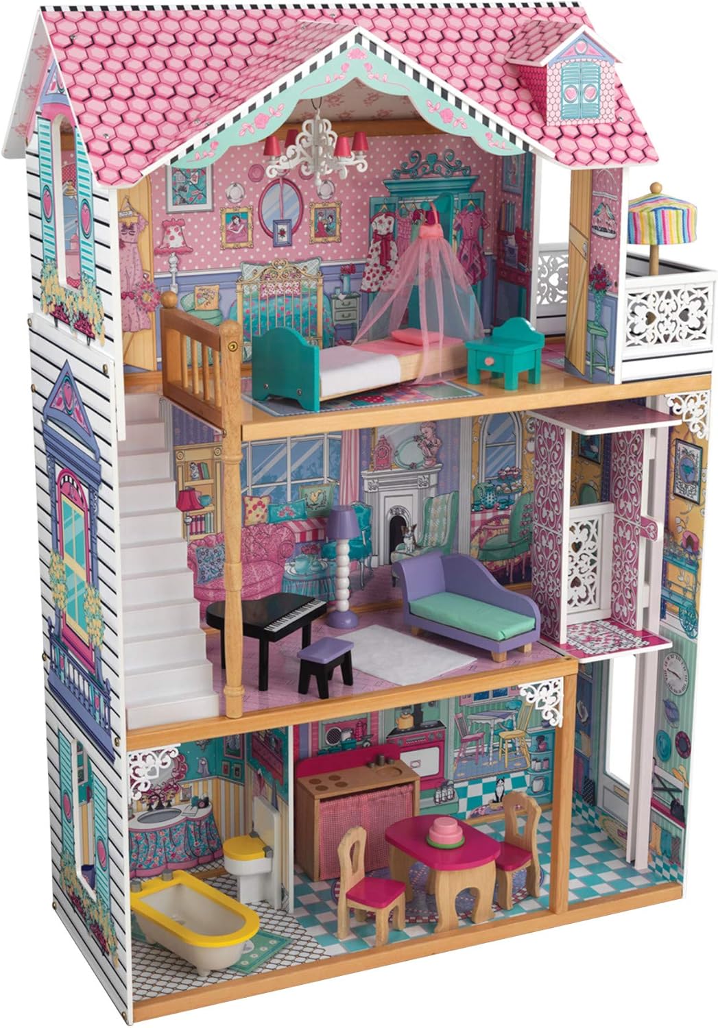 KidKraft Annabelle Wooden Dollhouse with Elevator image 0