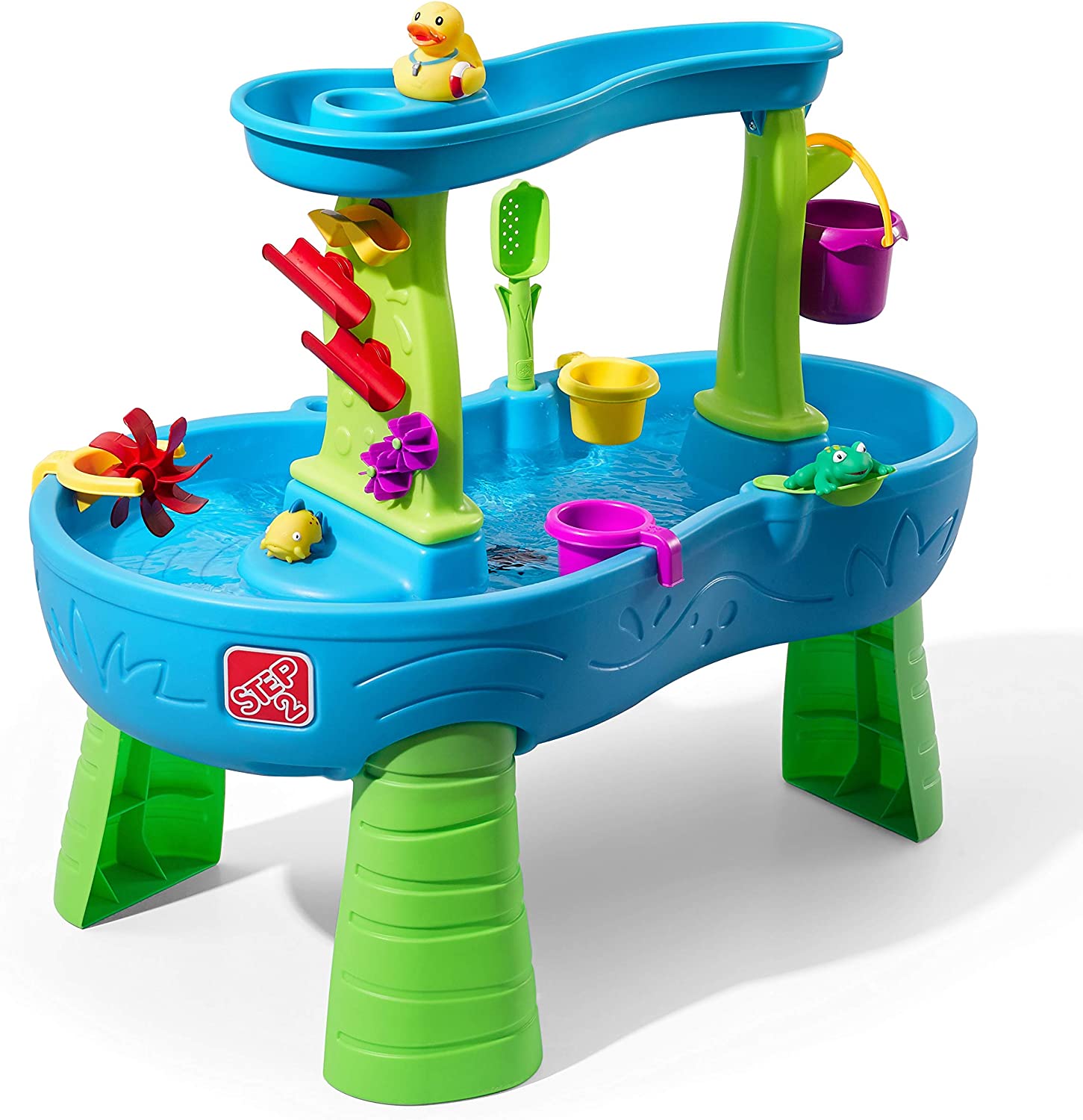 Step2 Rain Showers Splash Pond Water Table | Kids Water Play Table with 13Pc set image 0
