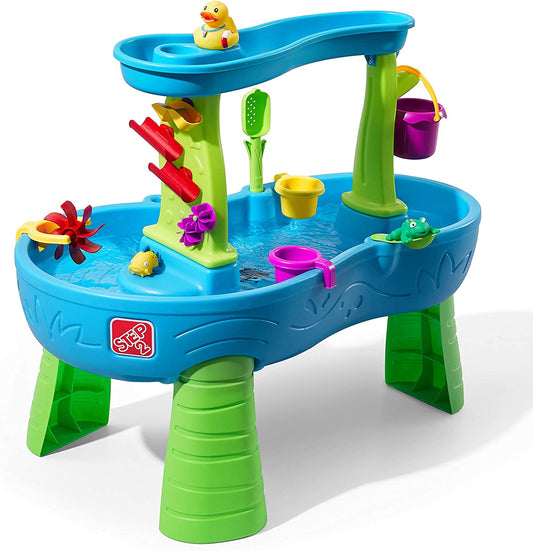 Step2 Rain Showers Splash Pond Water Table | Kids Water Play Table with 13Pc set image 0