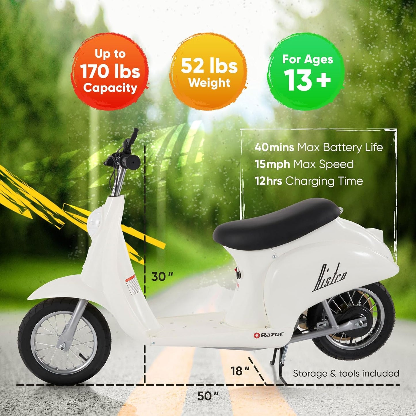 Razor Pocket Mod 24V Miniature Euro-Style Electric Scooter image 2