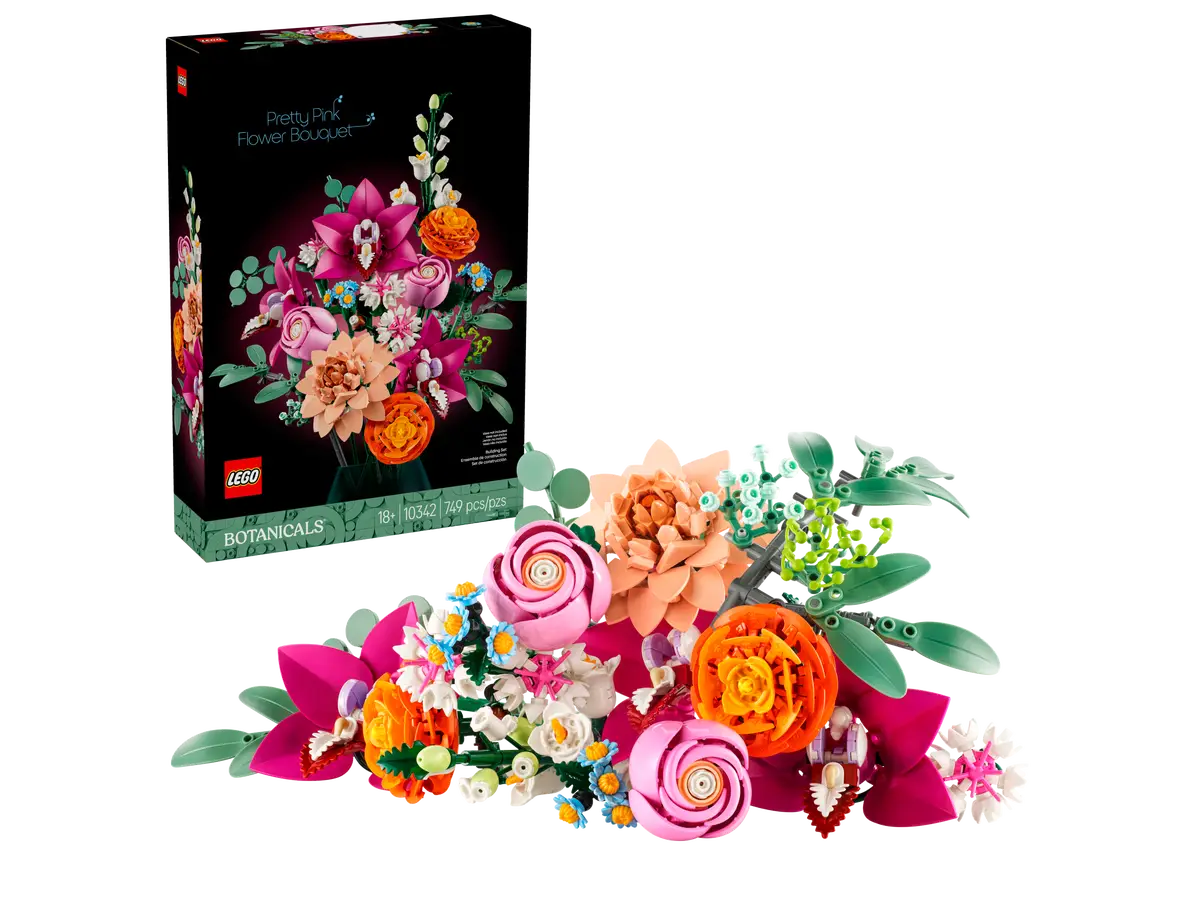 LEGO 10342 Botanicals Pretty Pink Flower Bouquet image 1