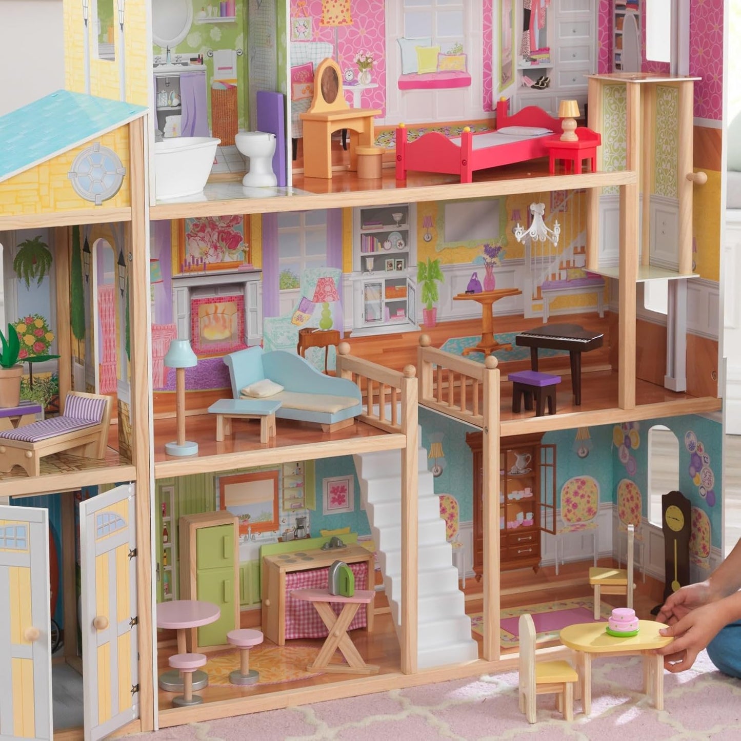 KidKraft Majestic Mansion Wooden Dollhouse with 34-Piece Accessories image 1