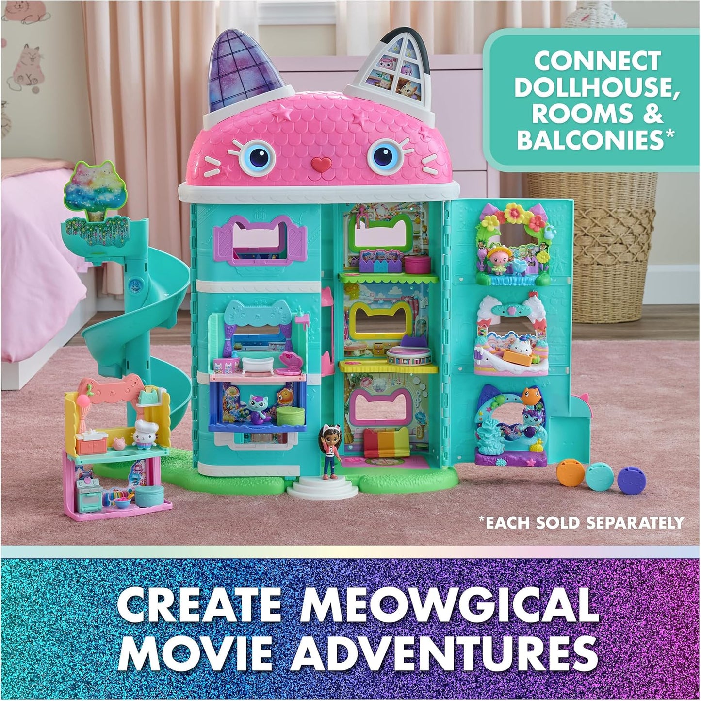 Gabby's Dollhouse: The Movie, Meow-Mazing Interactive Dollhouse image 3