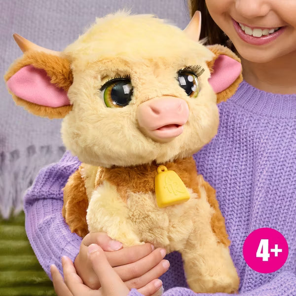 FurReal Friends Maggie the Feed & Follow Cow Stuffed Animal image 1