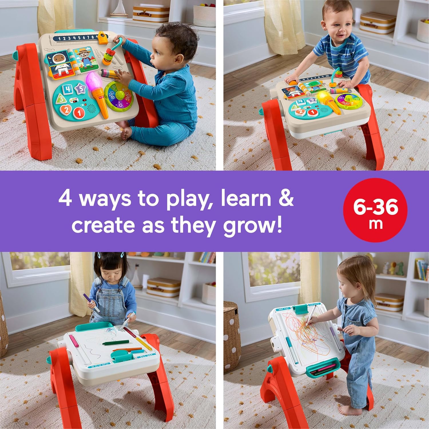 Fisher-Price Laugh & Learn 4-In-1 Table To Easel image 4