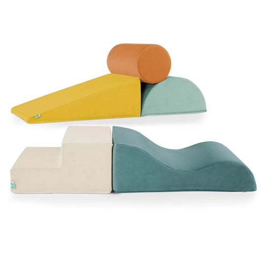 B. Toys Foam Building Shapes for Indoor Play Soft Play Equipment - 5pc image 0