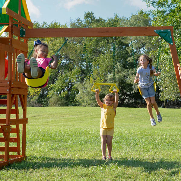 Backyard Discovery Tucson Cedar Wooden Swing Set image 2