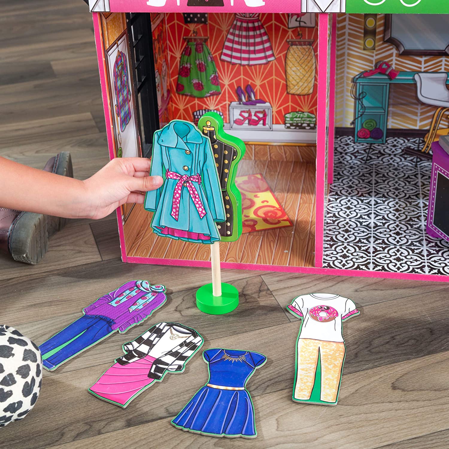 KidKraft Brooklyn's Loft Wooden Dollhouse with 25-Piece Accessory Set image 4