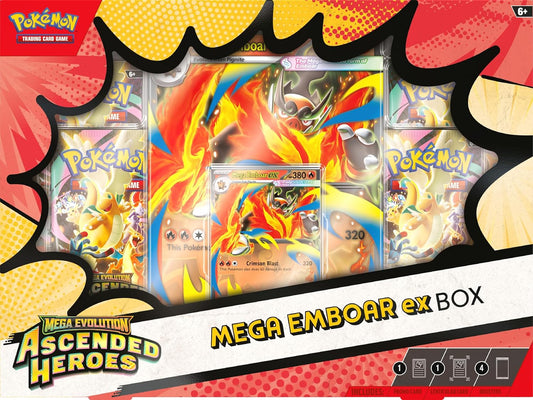 Pokémon TCG: Mega Evolution Ascended Heroes Mega Emboar ex Box