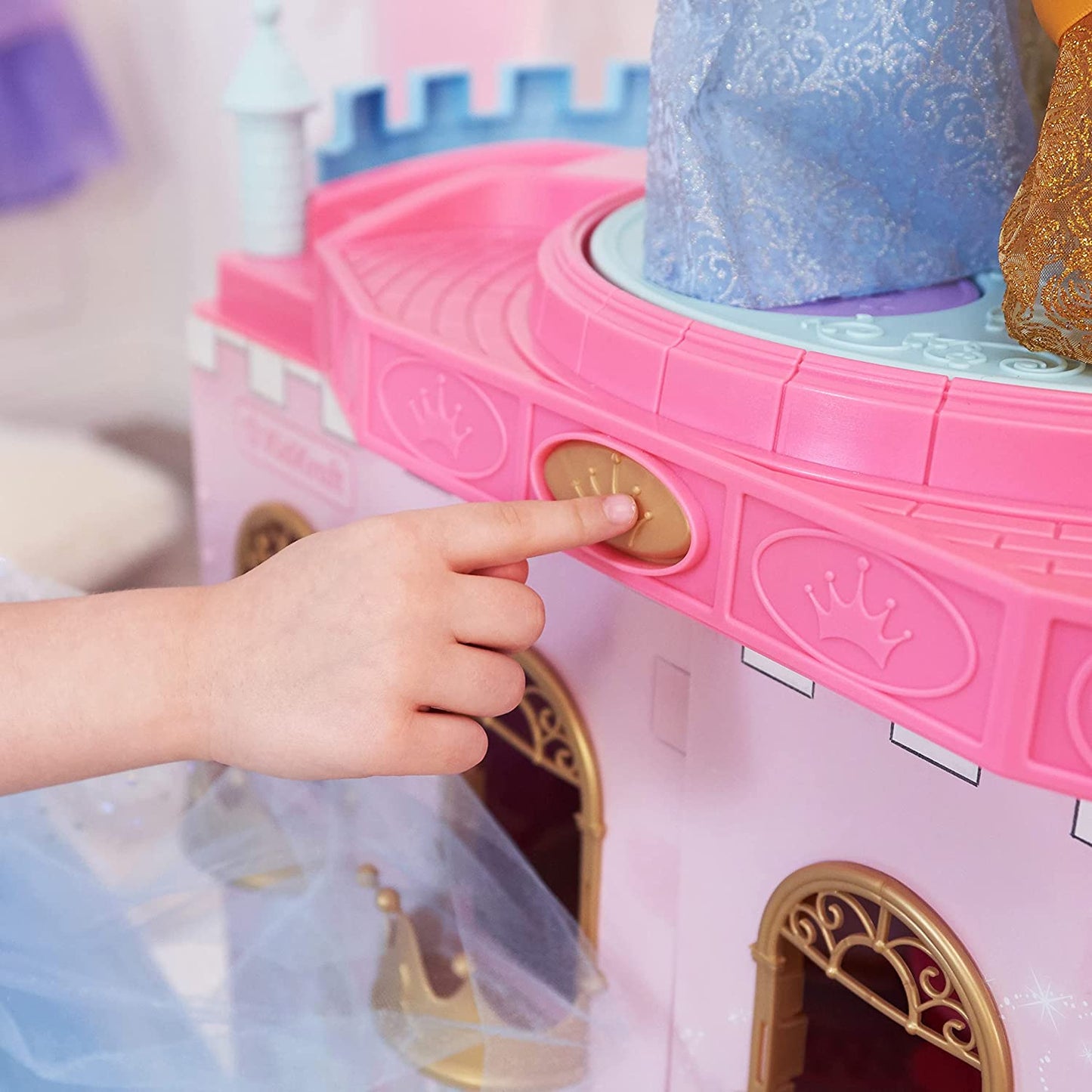 KidKraft Disney Princess Dance & Dream Wooden Dollhouse, Over 4-Feet Tall image 5