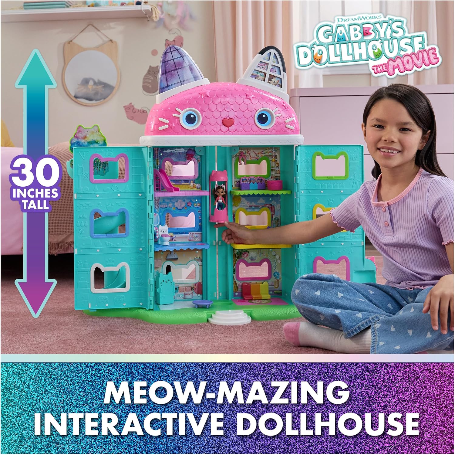 Gabby's Dollhouse: The Movie, Meow-Mazing Interactive Dollhouse image 1