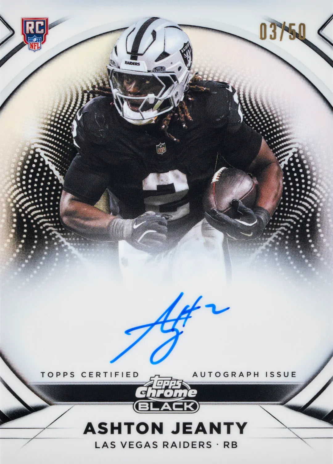 Topps 2025 Black Chrome Football Hobby Box