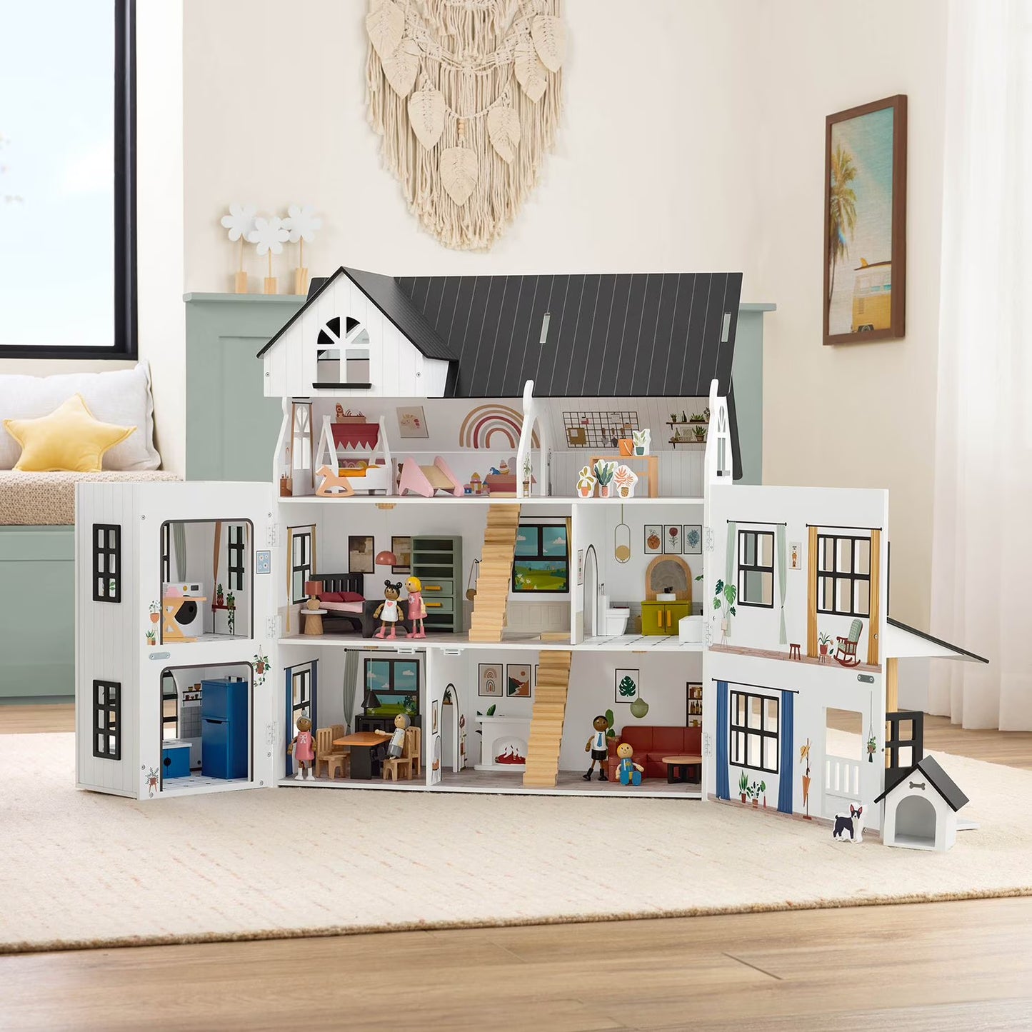Member's Mark Classic Mansion Wooden Dollhouse image 3