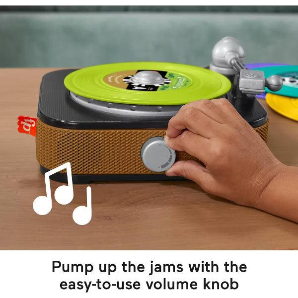 Fisher-Price Rockin' Record Player Musical Toy for Preschool Pretend Play image 4