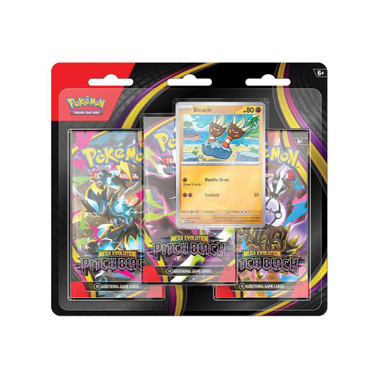 Pokémon TCG: Mega Evolution Pitch Black Three Booster Blister
