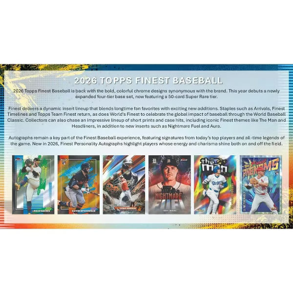 Topps 2026 Finest Baseball Mega Box
