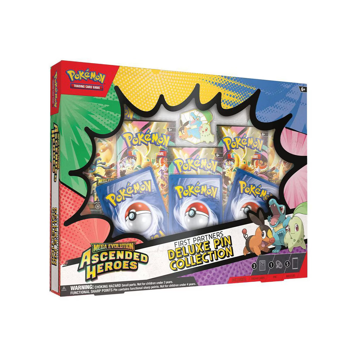 Pokémon TCG: Mega Evolution Ascended Heroes First Partners Deluxe Pin Collection