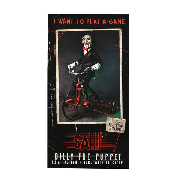 NECA Saw Billie The Puppet with Tricycle 12" Action Figure