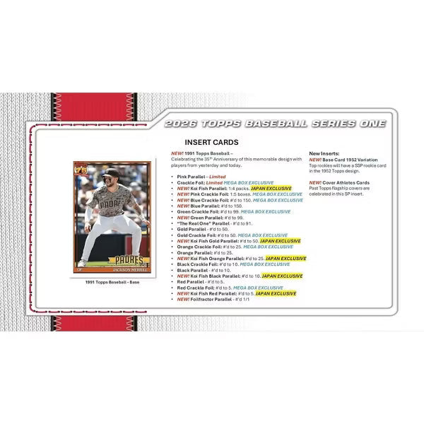 Topps 2026 Topps Baseball Series 1 Value Blaster Box