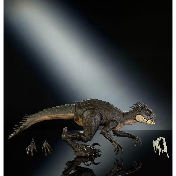 Hammond Collection Scorpios Rex Figure in detailed pose with accessories against dark background.