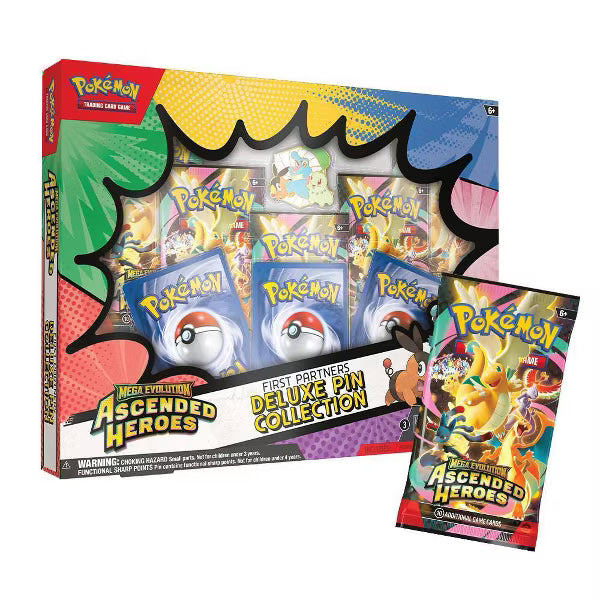 Pokémon TCG: Mega Evolution Ascended Heroes First Partners Deluxe Pin Collection