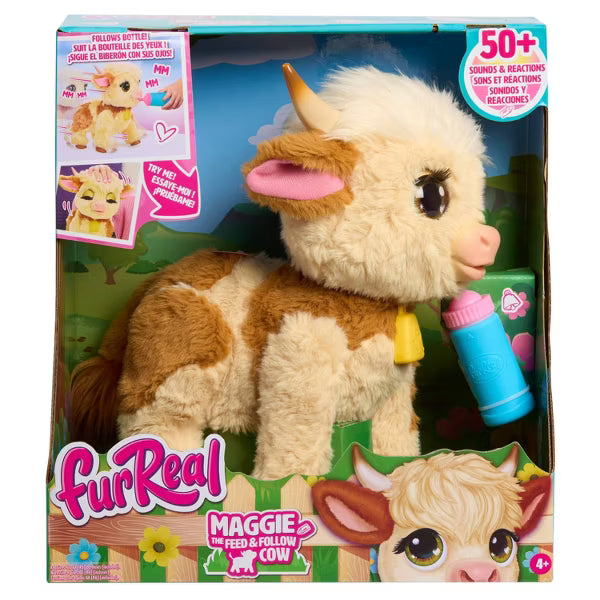 FurReal Friends Maggie the Feed & Follow Cow Stuffed Animal