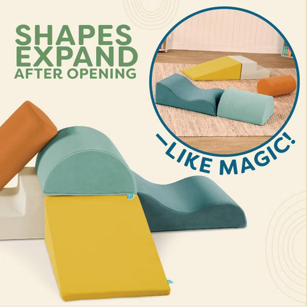 B. Toys Foam Building Shapes for Indoor Play Soft Play Equipment - 5pc image 3