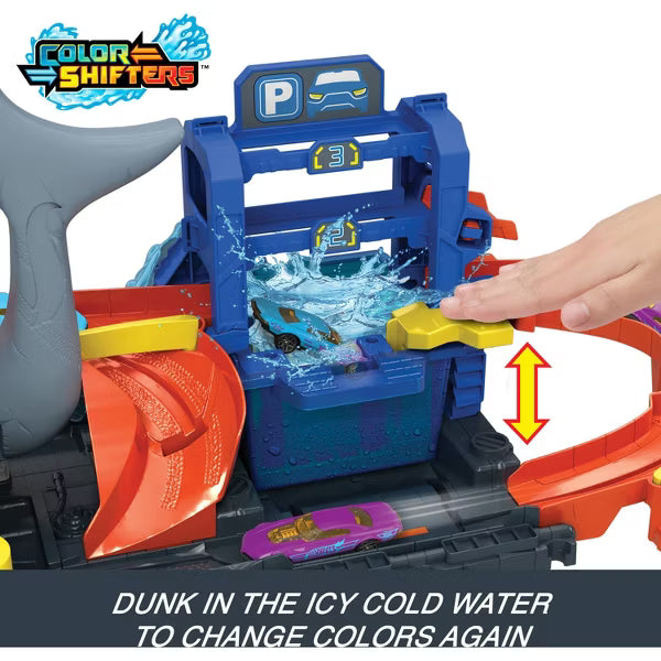 Hot Wheels Ultra Shark Car Wash Playset image 2