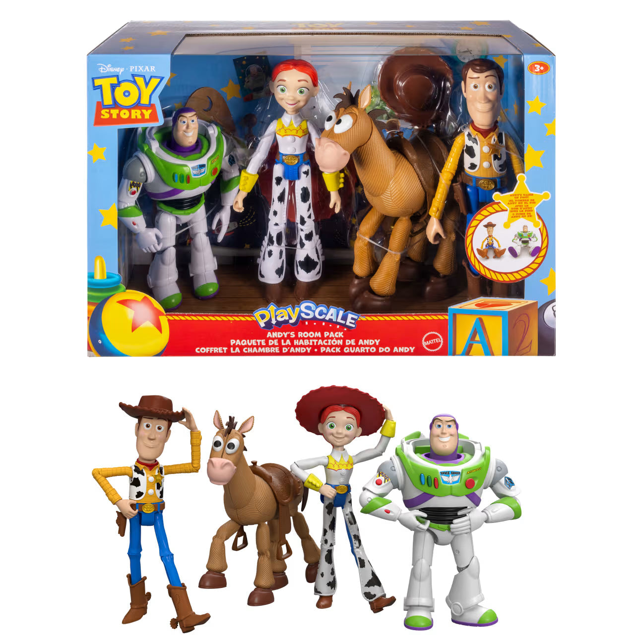 Disney And Pixar Toy Story Woody Jessie Bullseye & Buzz 7 Inch Figures