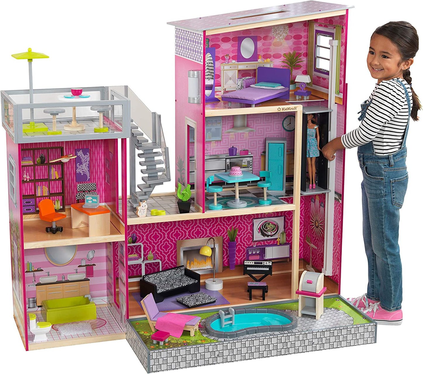 KidKraft Uptown Wooden Modern Dollhouse image 0