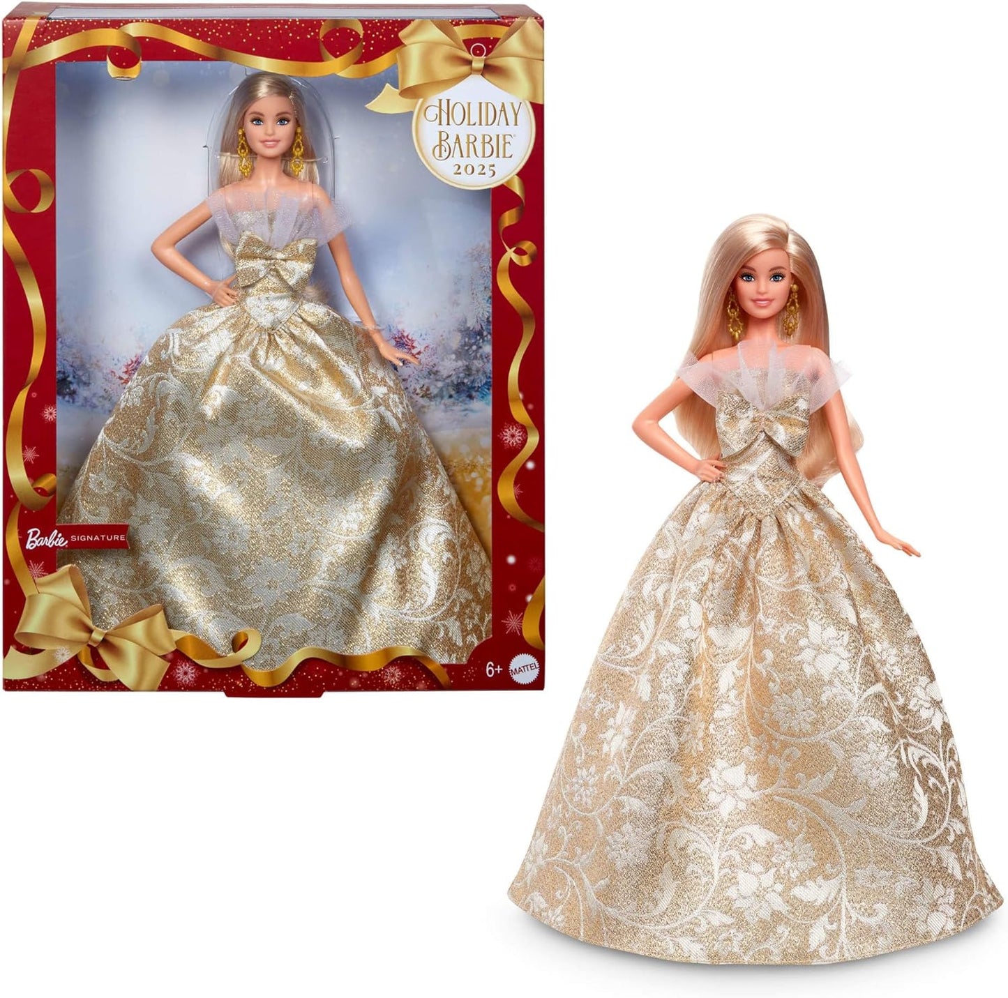 Barbie Signature 2025 Holiday Fashion Doll Blonde image 0