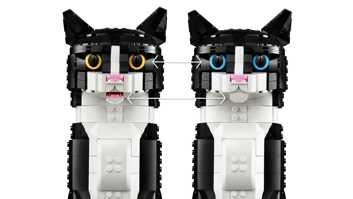 LEGO 21349 Ideas Tuxedo Cat image 5