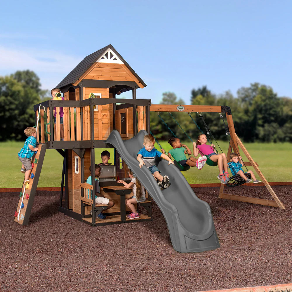 Backyard Discovery Canyon Creek All Cedar Wood Swing Set image 10