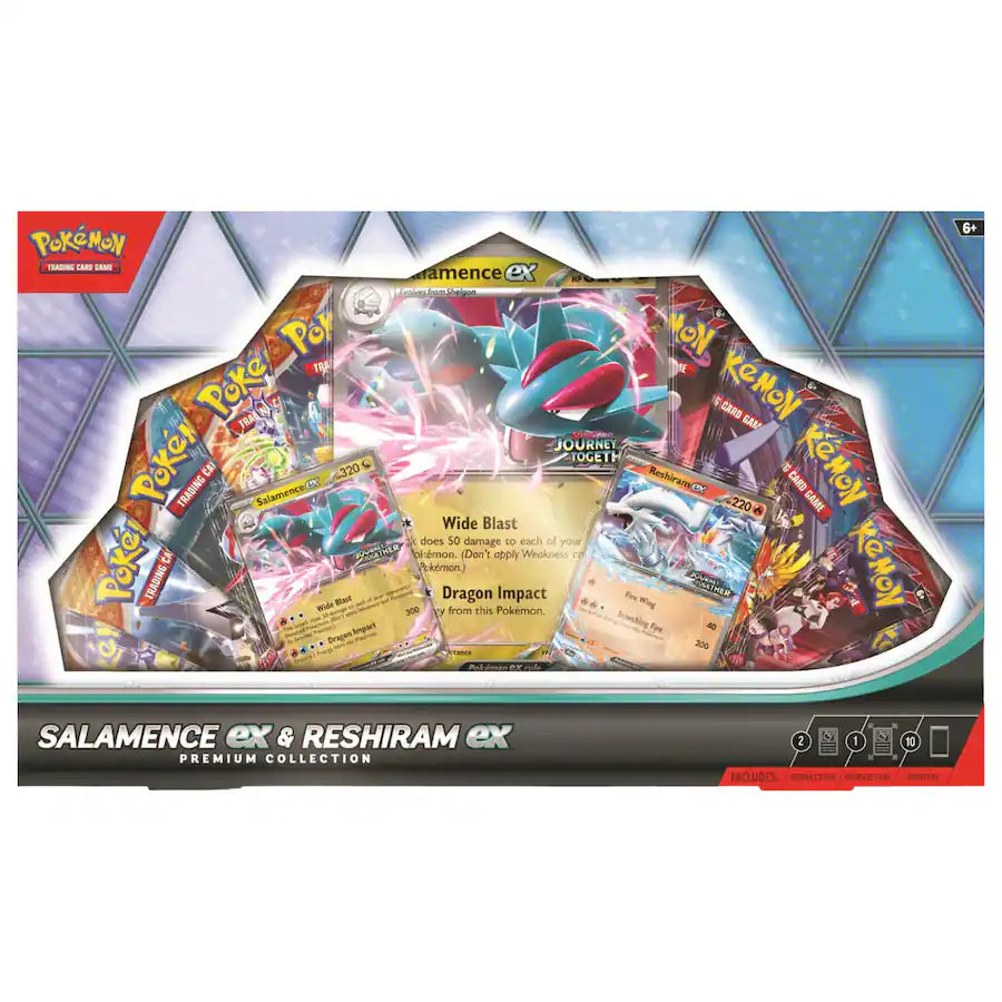 Pokémon TCG: Salamence ex & Reshiram ex Premium Collection Box