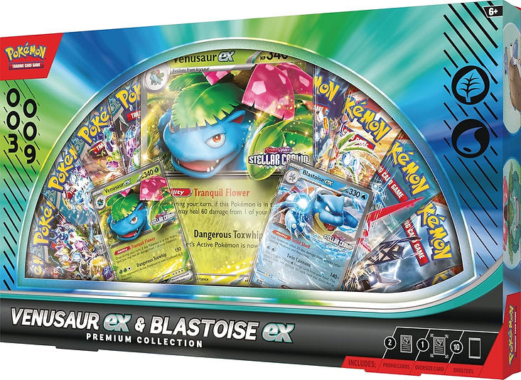 Pokémon TCG: Venusaur ex & Blastoise ex Premium Collection