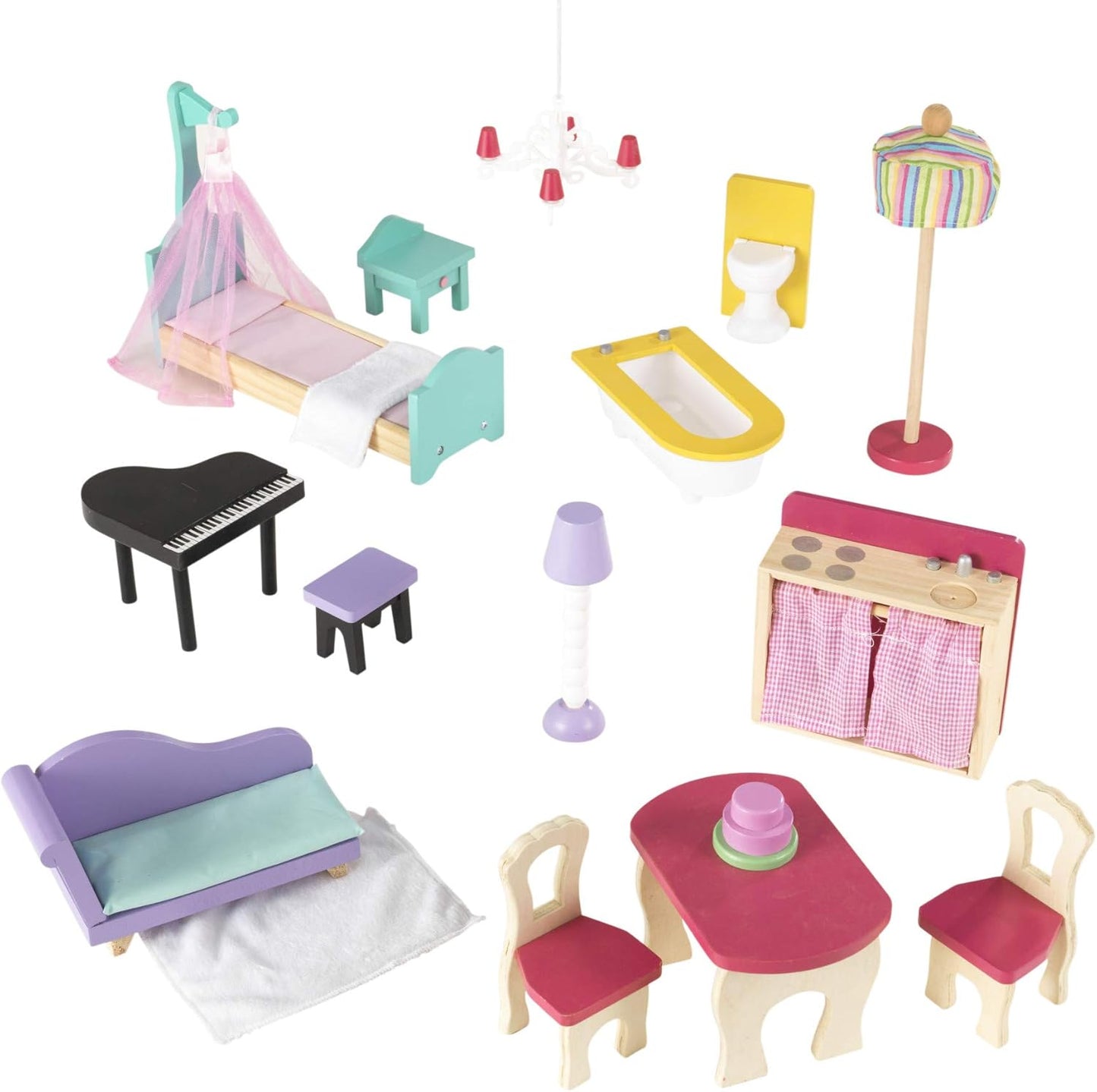 KidKraft Annabelle Wooden Dollhouse with Elevator image 9