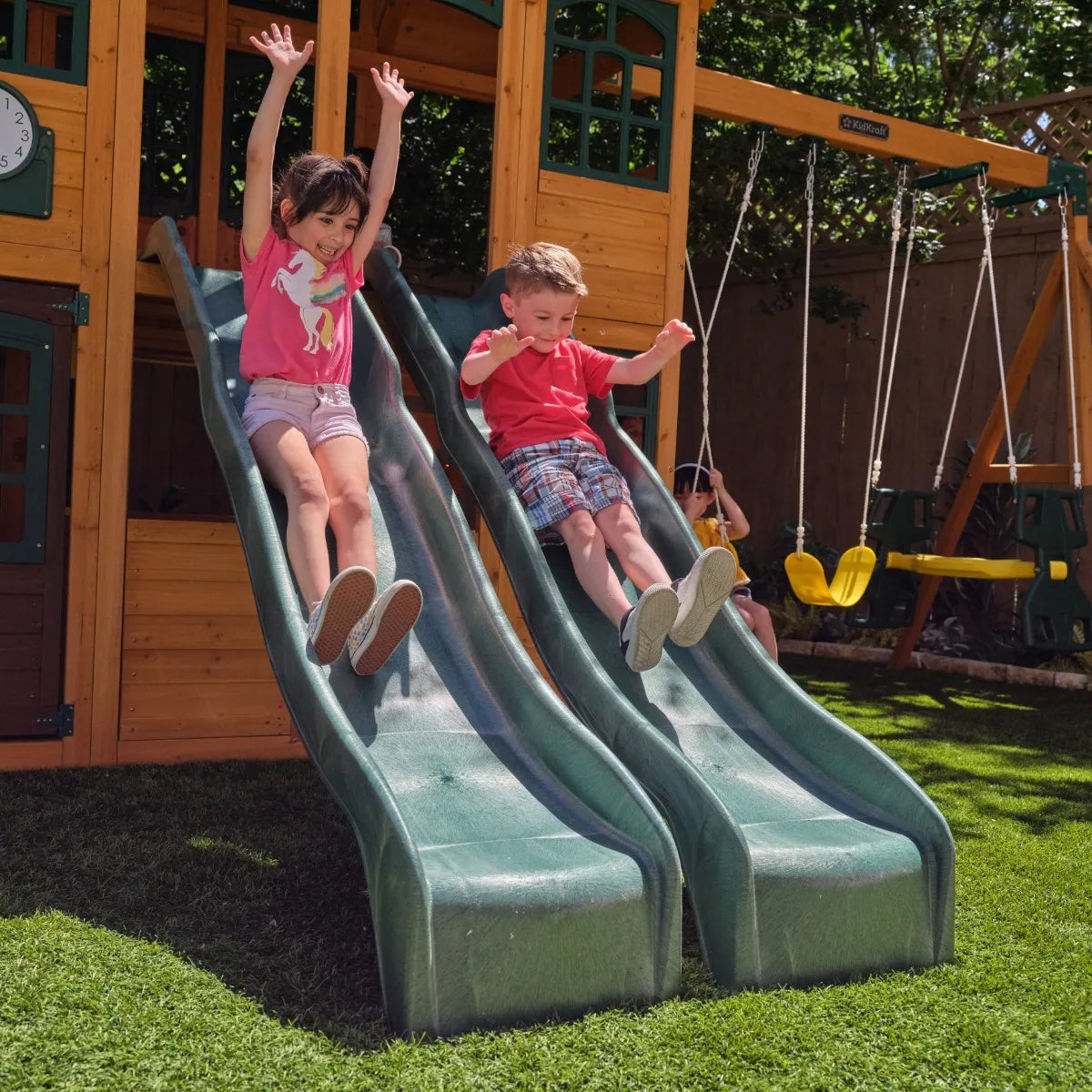 Kidkraft Bear Cave Lodge outdoor play set image 8