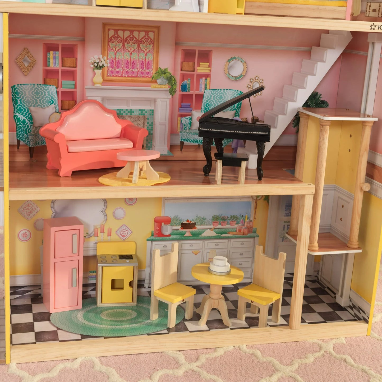 KidKraft Lola Mansion Wooden Dollhouse with 30 Accessories image 5