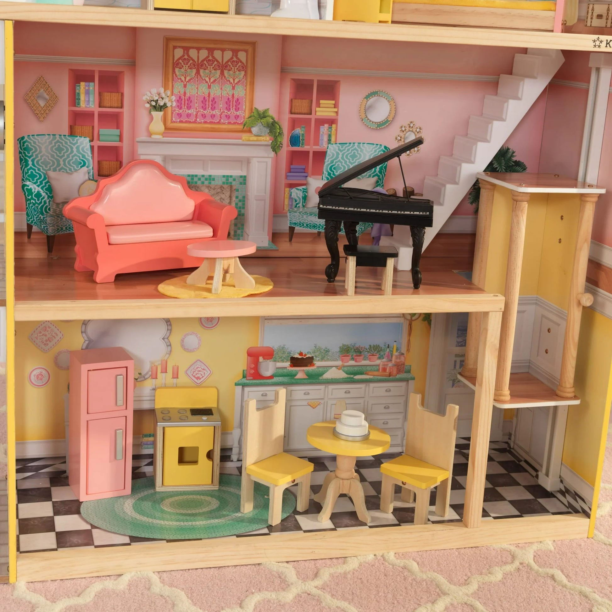 KidKraft Lola Mansion Wooden Dollhouse with 30 Accessories image 5